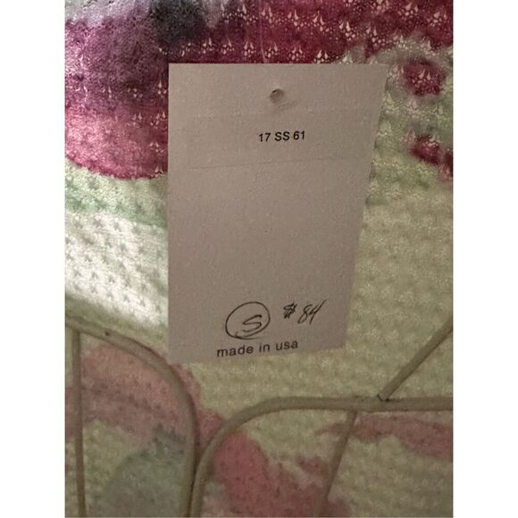 NEW WITH TAGS Women's ATELIER 5 By Gozde Yilmaz Floral Tunic Top short sleeve Si - Picture 7 of 11